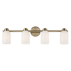 KICHLER 55203CPZ Shae 31" 4-Light Vanity Light With White Opal Glass In Champagne Bronze