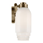 KICHLER 55203CPZ Shae 31" 4-Light Vanity Light With White Opal Glass In Champagne Bronze