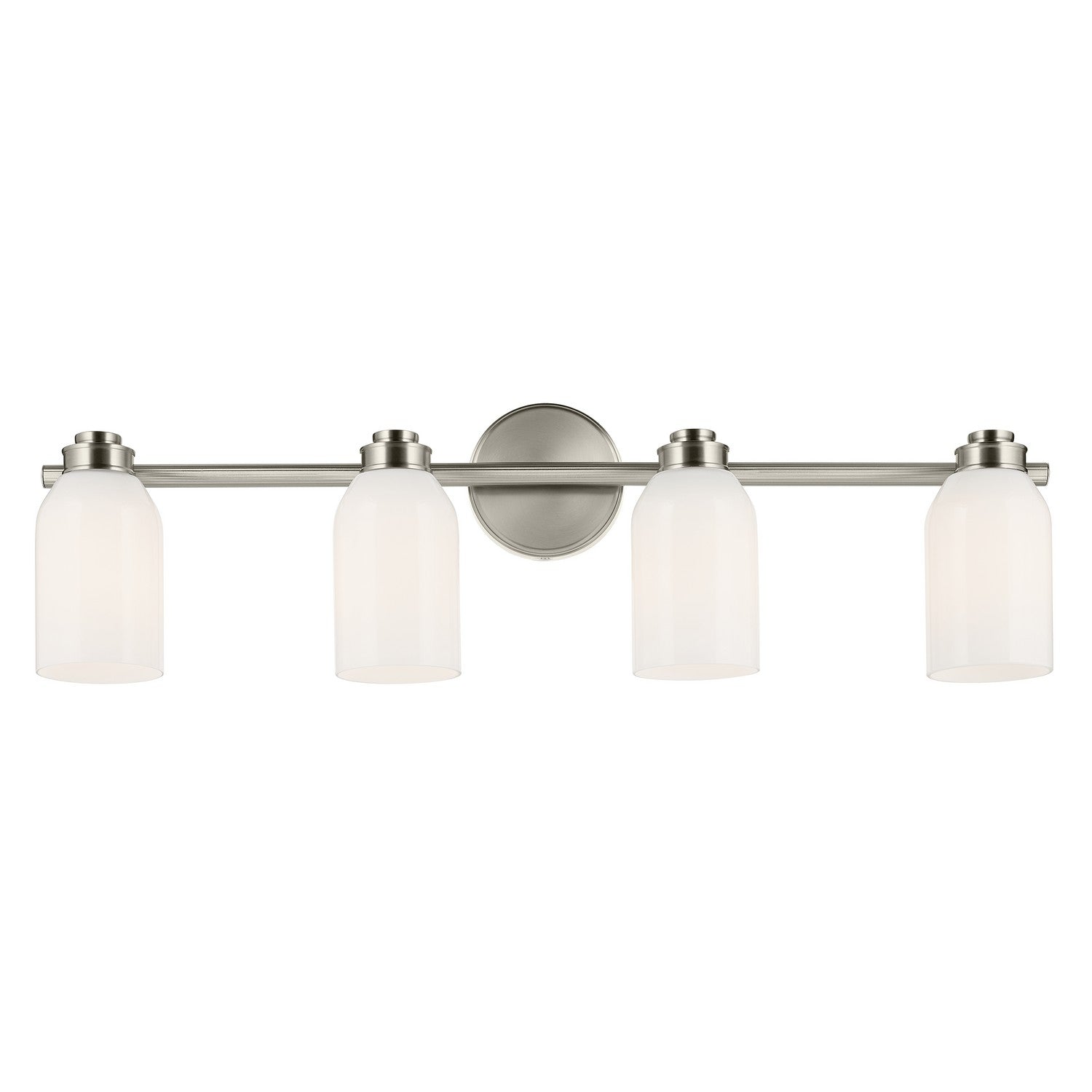 KICHLER 55203NI Shae 31" 4-Light Vanity Light With White Opal Glass In Brushed Nickel