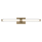 KICHLER 55239CPZLED Laurene 31" Linear Bath Bar Large Led With Clear Glass In Champagne Bronze