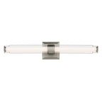 KICHLER 55238NILED Laurene 26.5" Linear Bath Bar Medium Led With Clear Glass In Brushed Nickel
