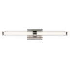 KICHLER 55239PNLED Laurene 31" Linear Bath Bar Large Led With Clear Glass In Chrome