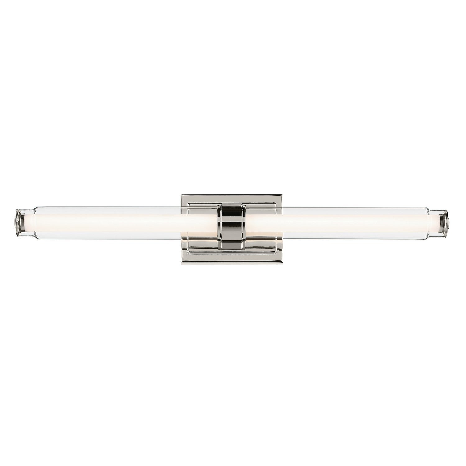 KICHLER 55239PNLED Laurene 31" Linear Bath Bar Large Led With Clear Glass In Chrome