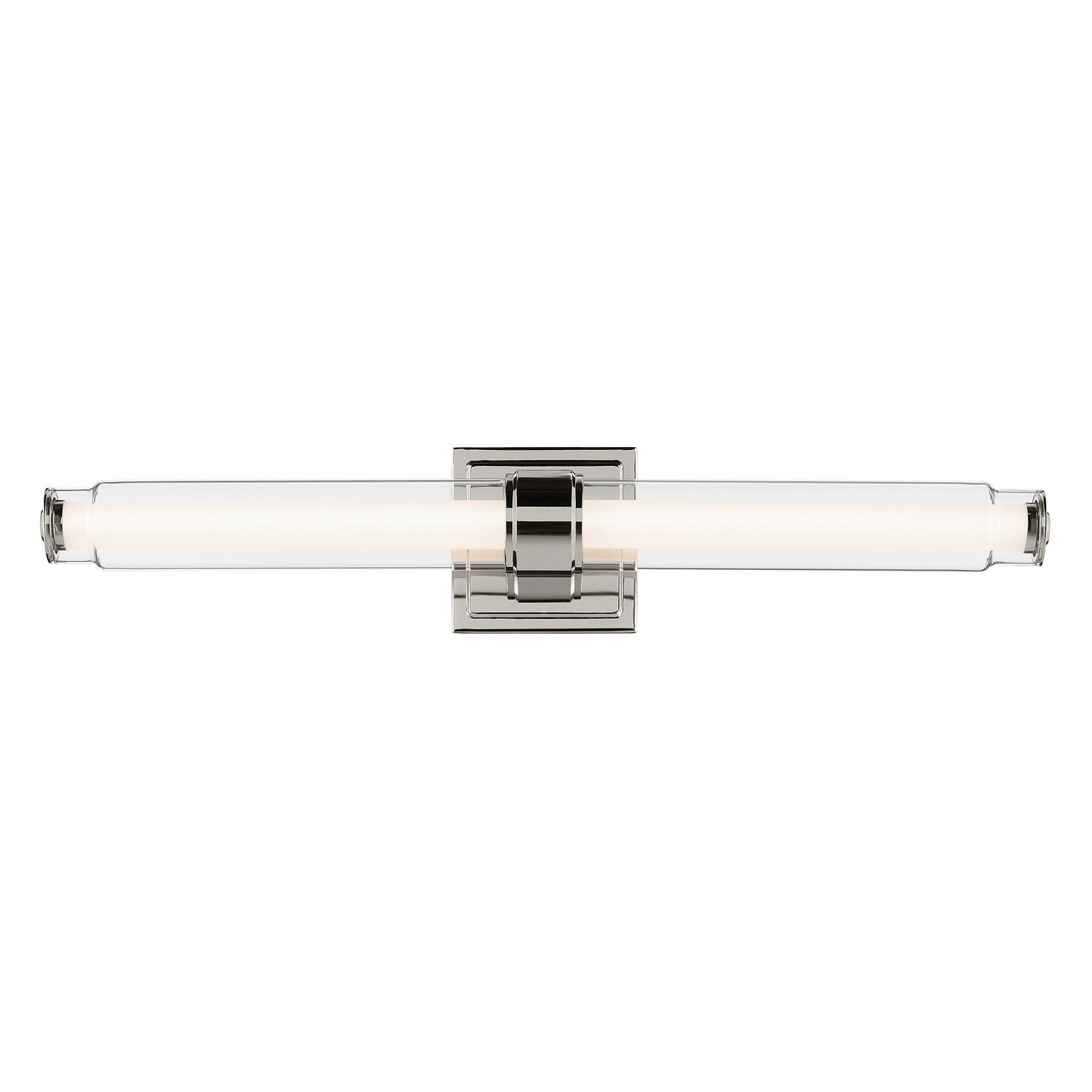 KICHLER 55238PNLED Laurene 26.5" Linear Bath Bar Medium Led With Clear Glass In Chrome
