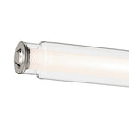 KICHLER 55238PNLED Laurene 26.5" Linear Bath Bar Medium Led With Clear Glass In Chrome