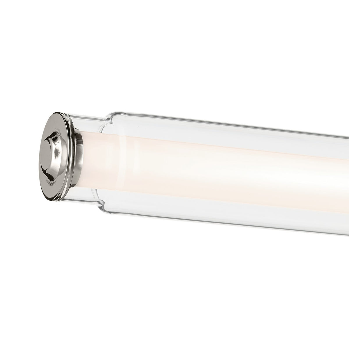 KICHLER 55238PNLED Laurene 26.5" Linear Bath Bar Medium Led With Clear Glass In Chrome