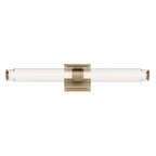 KICHLER 55238CPZLED Laurene 26.5" Linear Bath Bar Medium Led With Clear Glass In Champagne Bronze