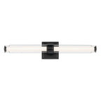 KICHLER 55238BKLED Laurene 26.5" Linear Bath Bar Medium Led With Clear Glass In Black
