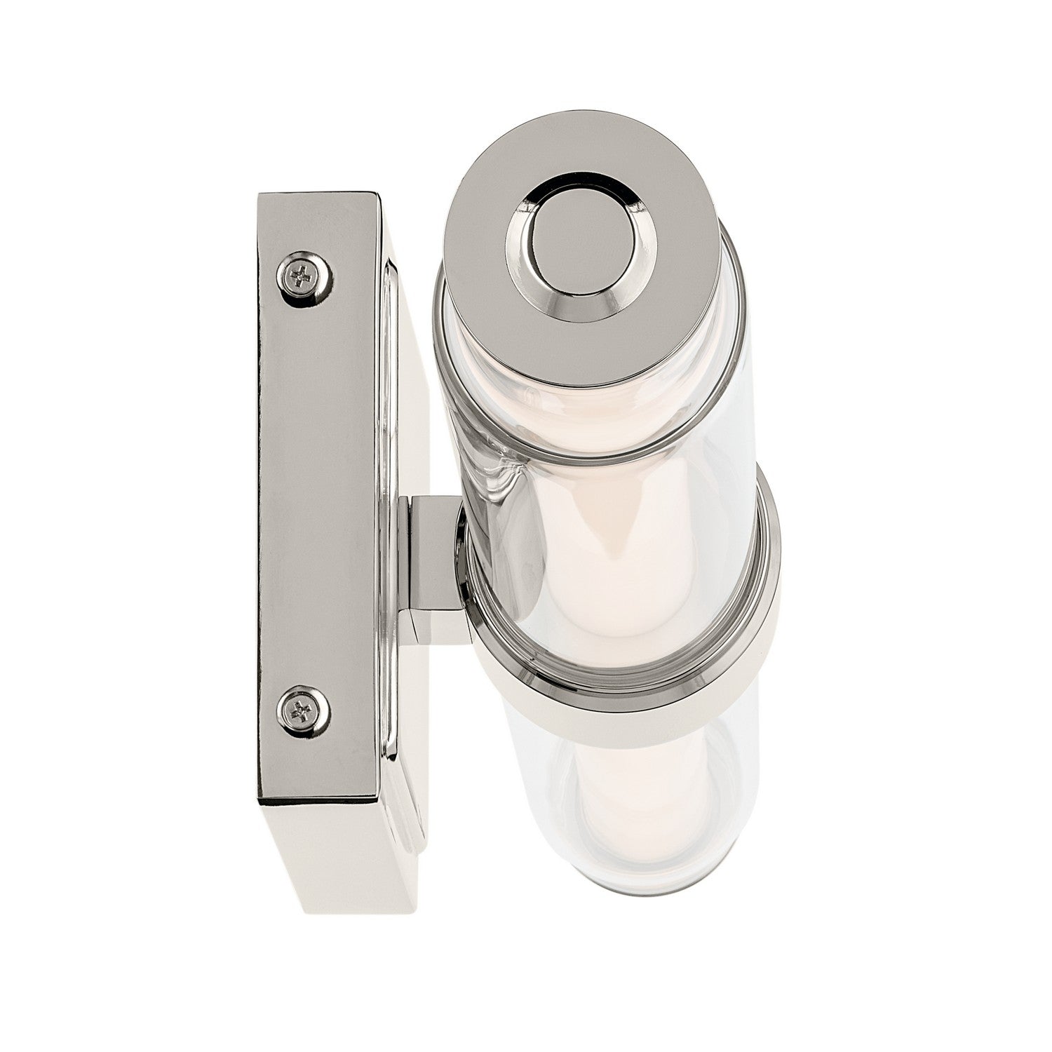 KICHLER 55237PNLED Laurene 18.5" Linear Bath Bar Small Led With Clear Glass In Chrome