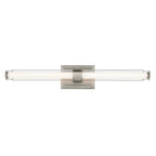 KICHLER 55239NILED Laurene 31" Linear Bath Bar Large Led With Clear Glass In Brushed Nickel