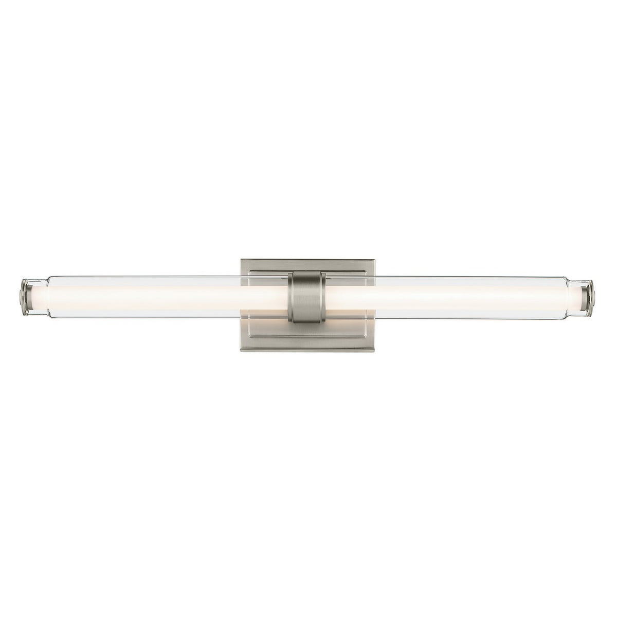 KICHLER 55239NILED Laurene 31" Linear Bath Bar Large Led With Clear Glass In Brushed Nickel