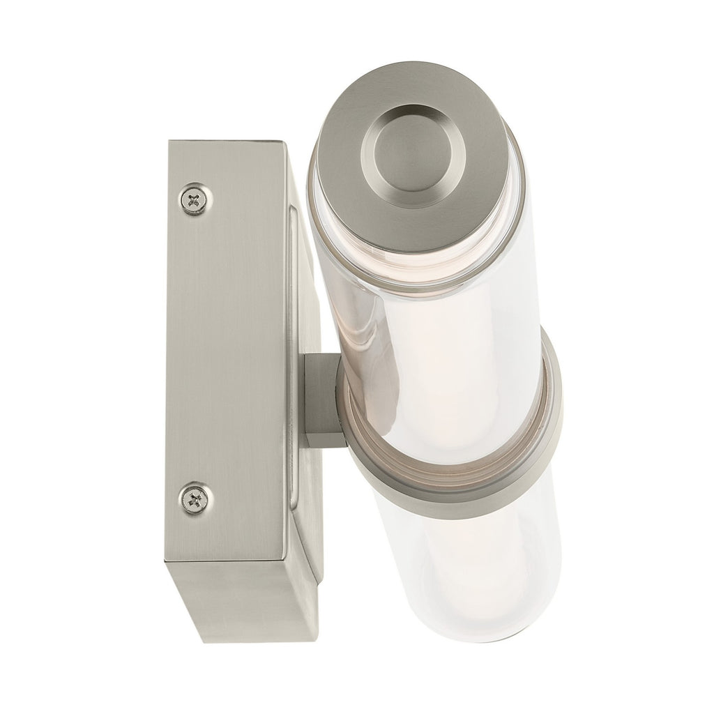 KICHLER 55239NILED Laurene 31" Linear Bath Bar Large Led With Clear Glass In Brushed Nickel