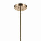 KICHLER 52735CPZ Ophira 28 Inch 4 Light Pendant With Jute Shade In Champagne Bronze