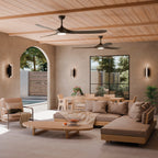 KICHLER 310680SNB 80 Inch Mylo Weather+ Ceiling Fan With Satin Etch Cased Opal Glass In Satin Natural Bronze