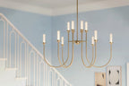 KICHLER 52759CPZLED Moraine 40 Inch Led 12 Light 2-Tier Chandelier In Champagne Bronze