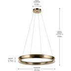 KICHLER 52747CPZLED Larousse 39.5 Inch Led Chandelier In Champagne Bronze