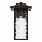 KICHLER 49928OZ Capanna 1-Light Extra-Large Wall Light With Clear Water Glass In Olde Bronze