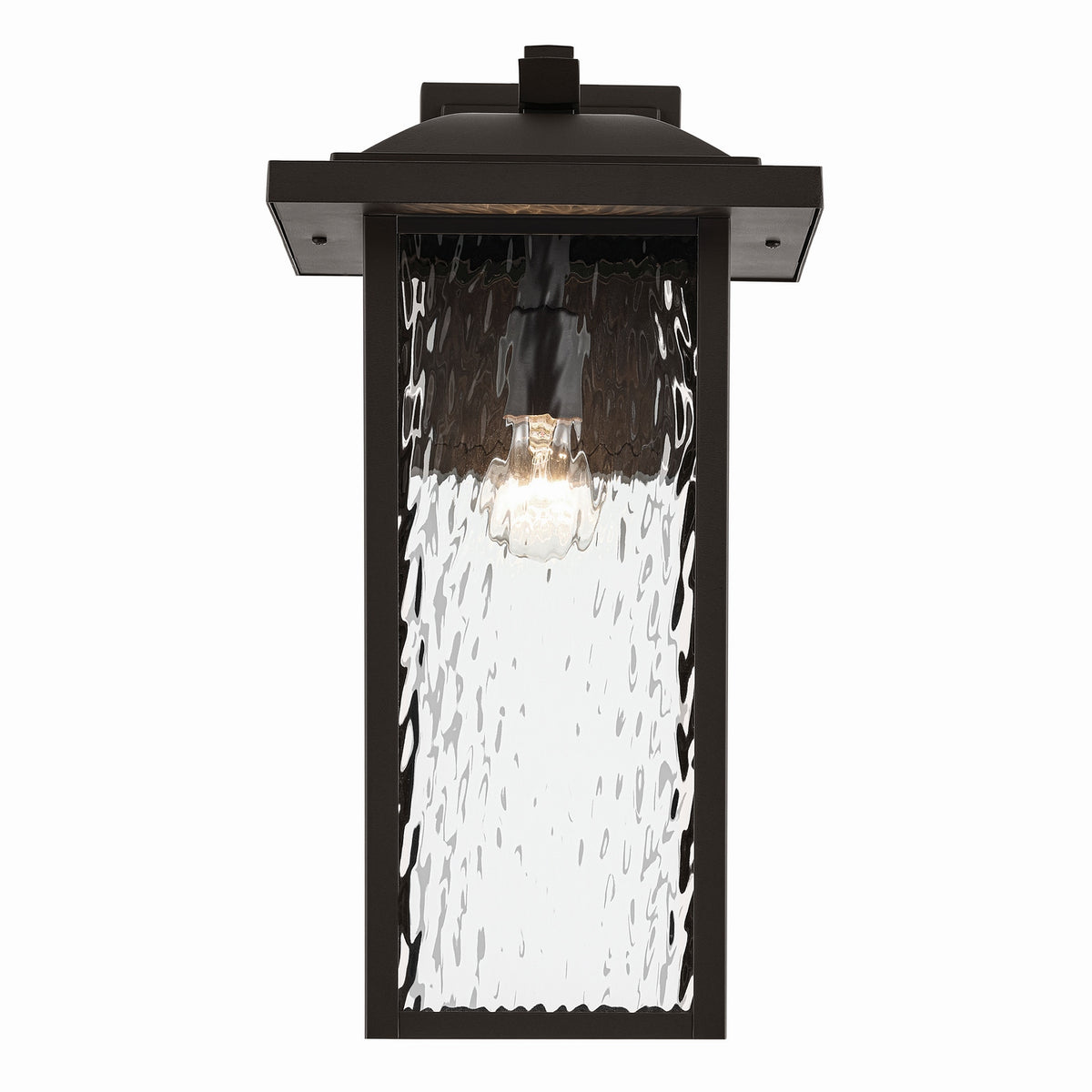 KICHLER 49928OZ Capanna 1-Light Extra-Large Wall Light With Clear Water Glass In Olde Bronze