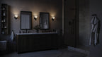 KICHLER 45637BK Jolie 1-Light Wall Sconce With Satin Etched Glass In Black