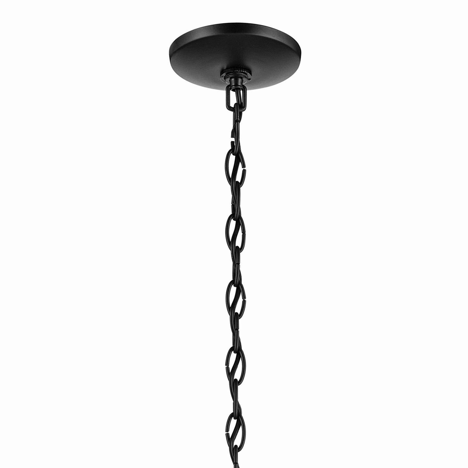 KICHLER 43639BK Jolie 9-Light Chandelier With Satin Etched Glass In Black