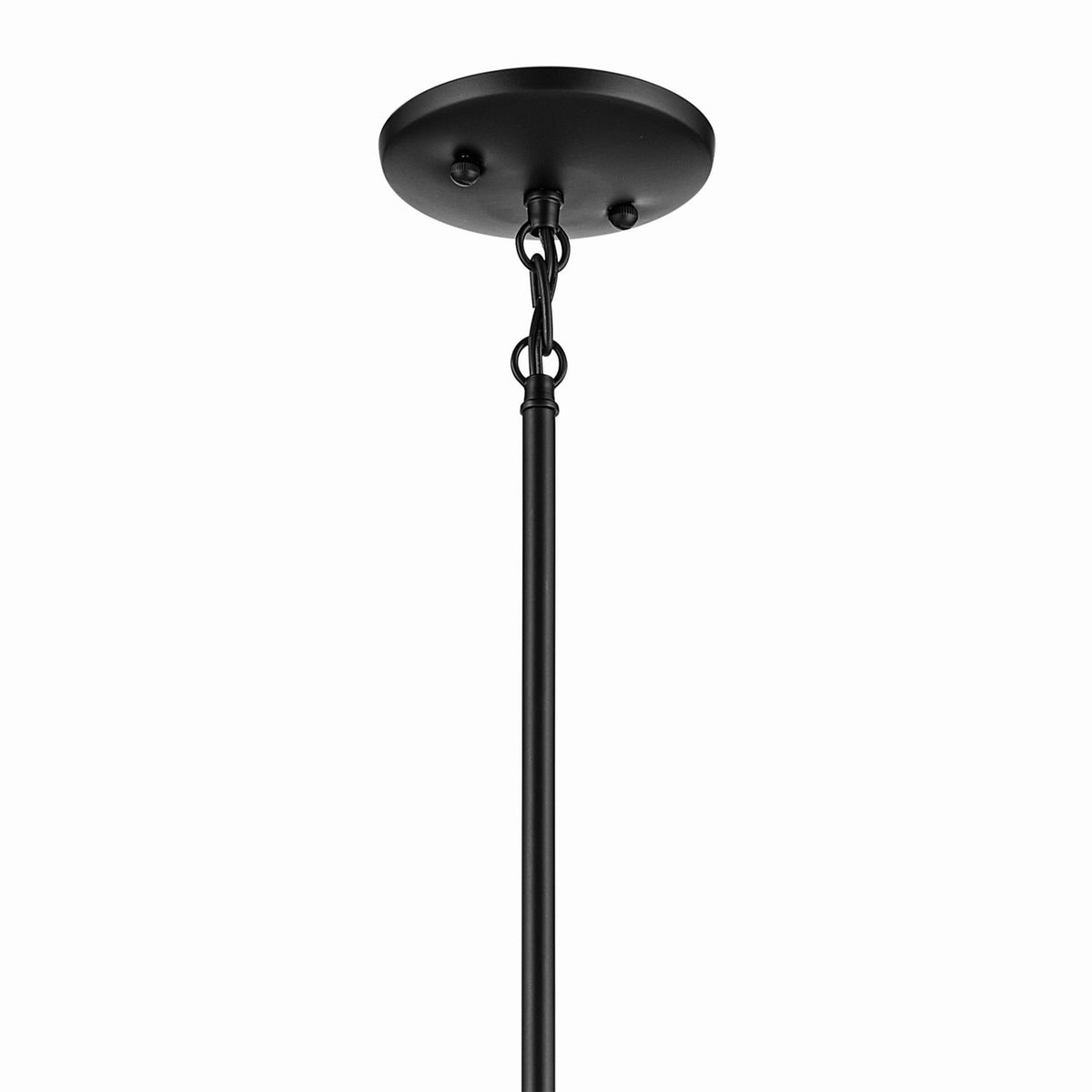 KICHLER 43640BK Jolie 1-Light Mini Pendant With Satin Etched Glass In Black