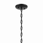 KICHLER 43641BK Jolie 2-Light Pendant Semi Flush With Satin Etched Glass In Black