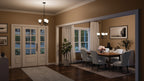 KICHLER 43638BK Jolie 5-Light Chandelier With Satin Etched Glass In Black