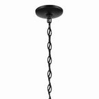 KICHLER 43637BK Jolie 3-Light Mini Chandelier With Satin Etched Glass In Black
