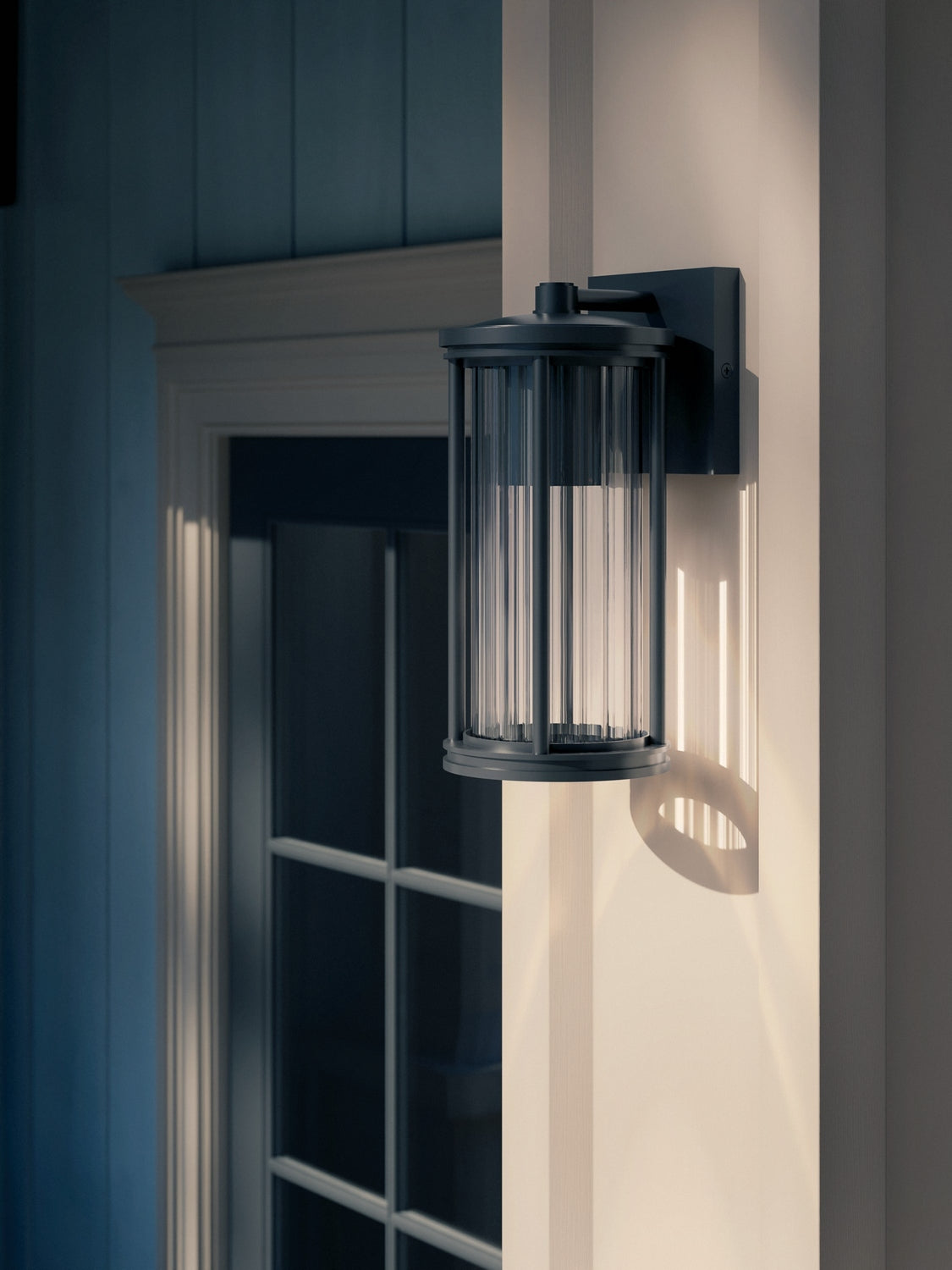 KICHLER 59022BKDS Barras One Light Outdoor Wall Mount Black