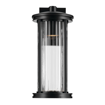 KICHLER 59023BKDS Barras One Light Outdoor Wall Mount Black