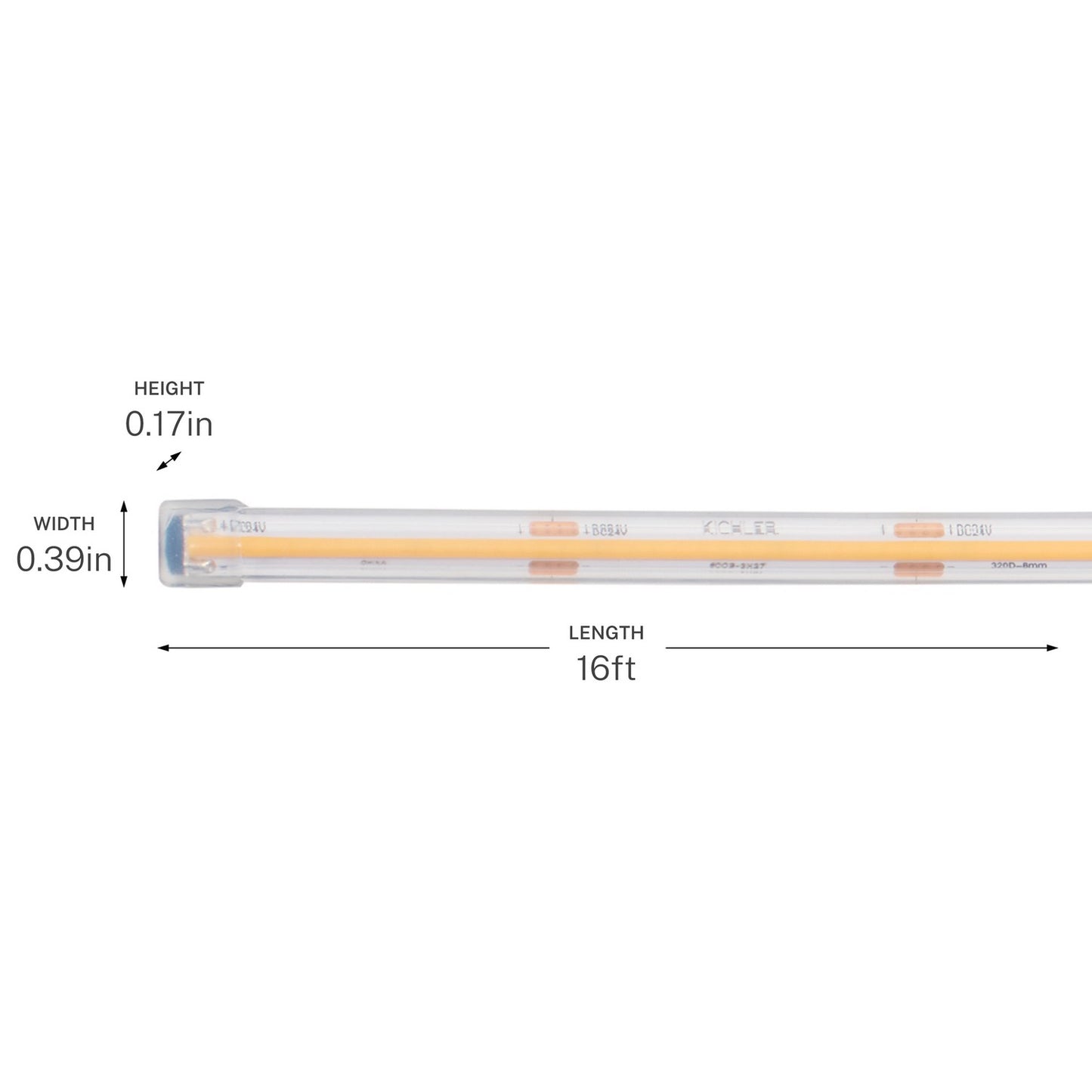 KICHLER 6COB316S27WH Wet Tape 24V Led Tape Light White
