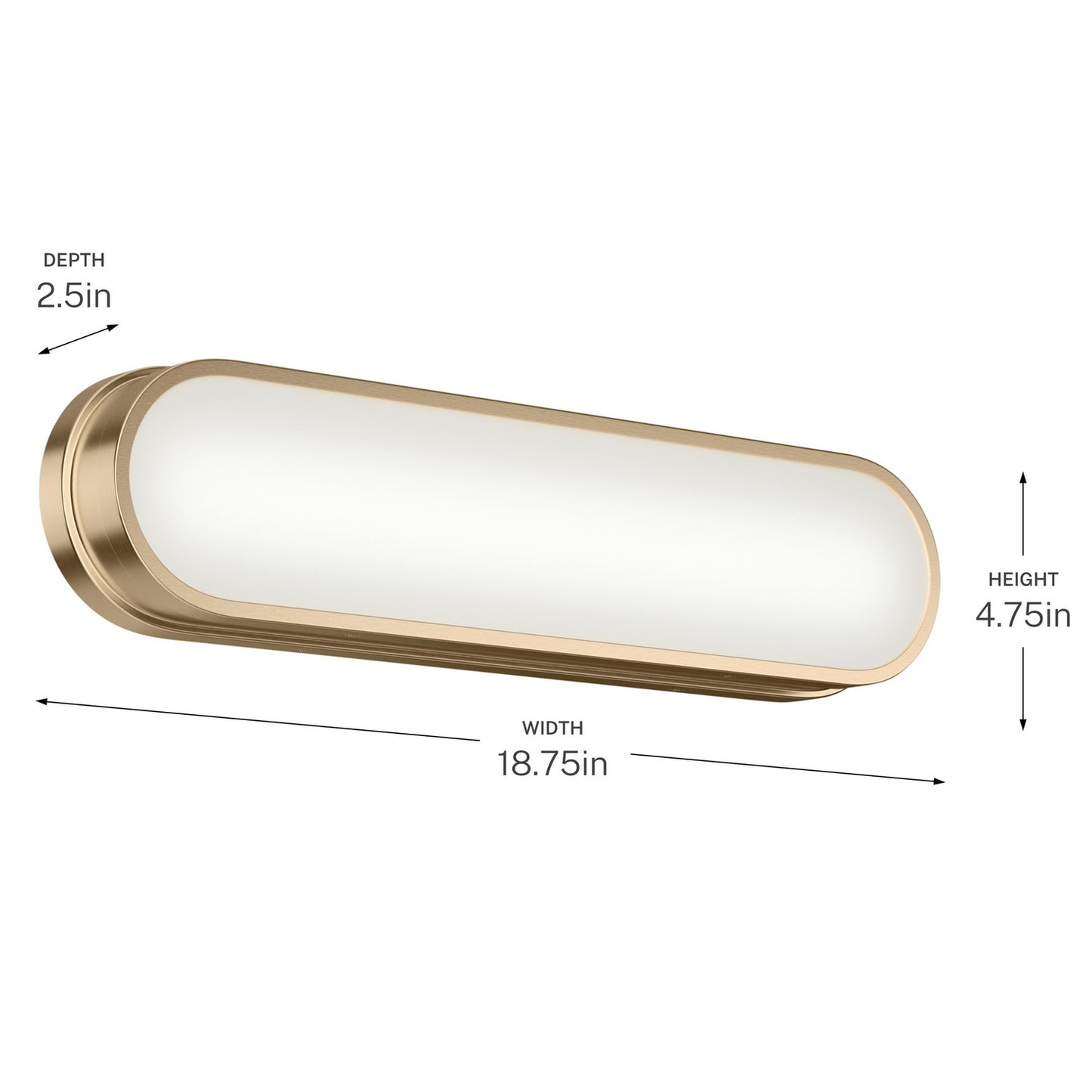 KICHLER 55246CPZLED Daines Bath Bar