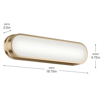 KICHLER 55246CPZLED Daines Bath Bar