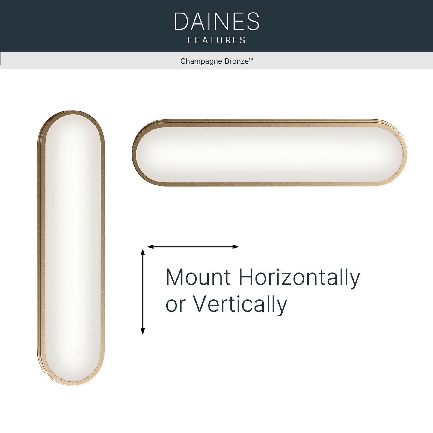 KICHLER 55246CPZLED Daines Bath Bar