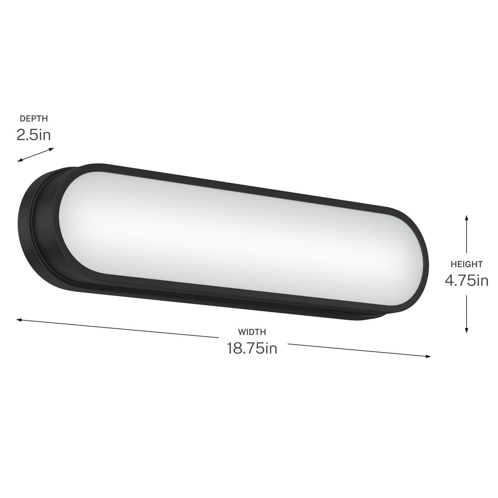KICHLER 55246BKLED Daines Bath Bar