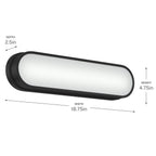 KICHLER 55246BKLED Daines Bath Bar