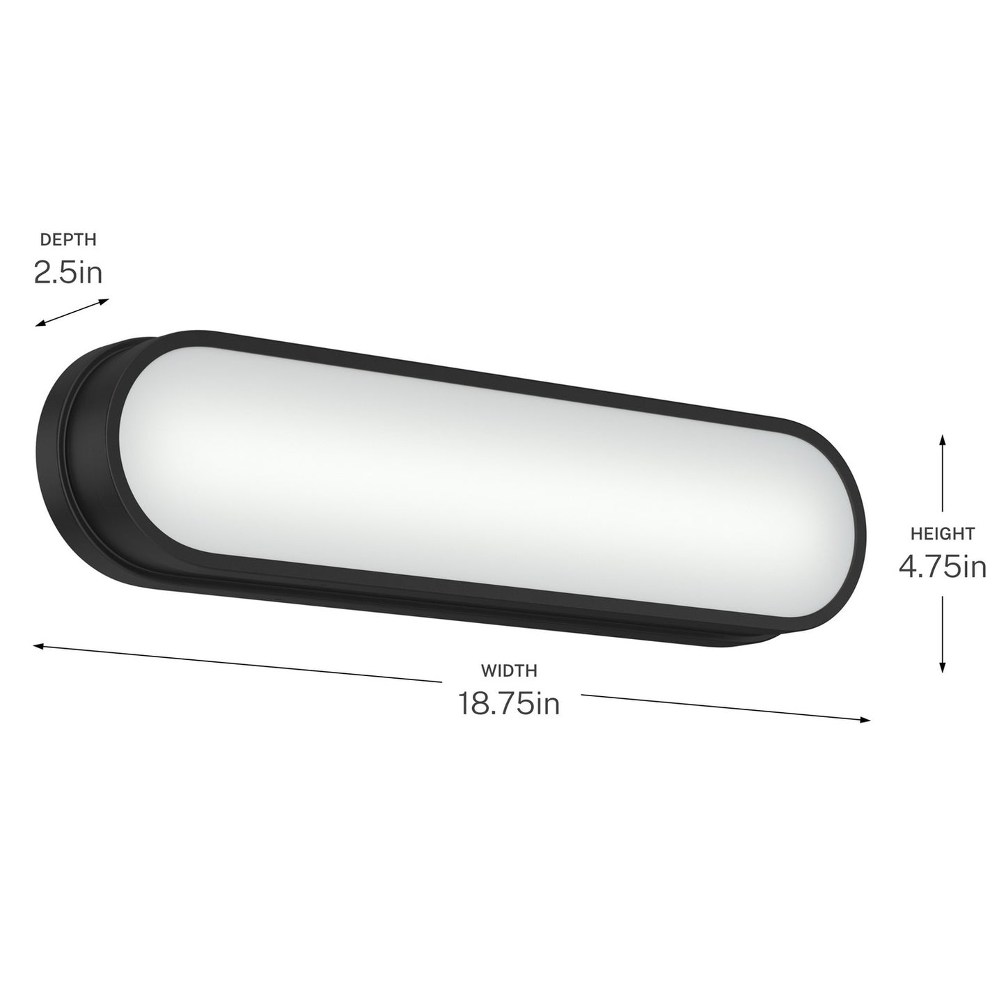 KICHLER 55246BKLED Daines Bath Bar