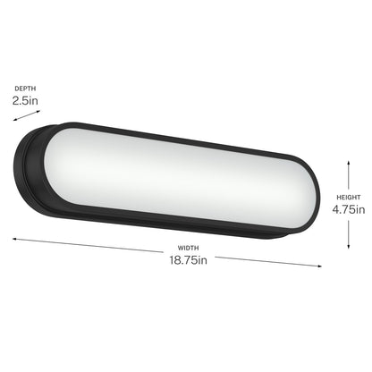 KICHLER 55246BKLED Daines Bath Bar