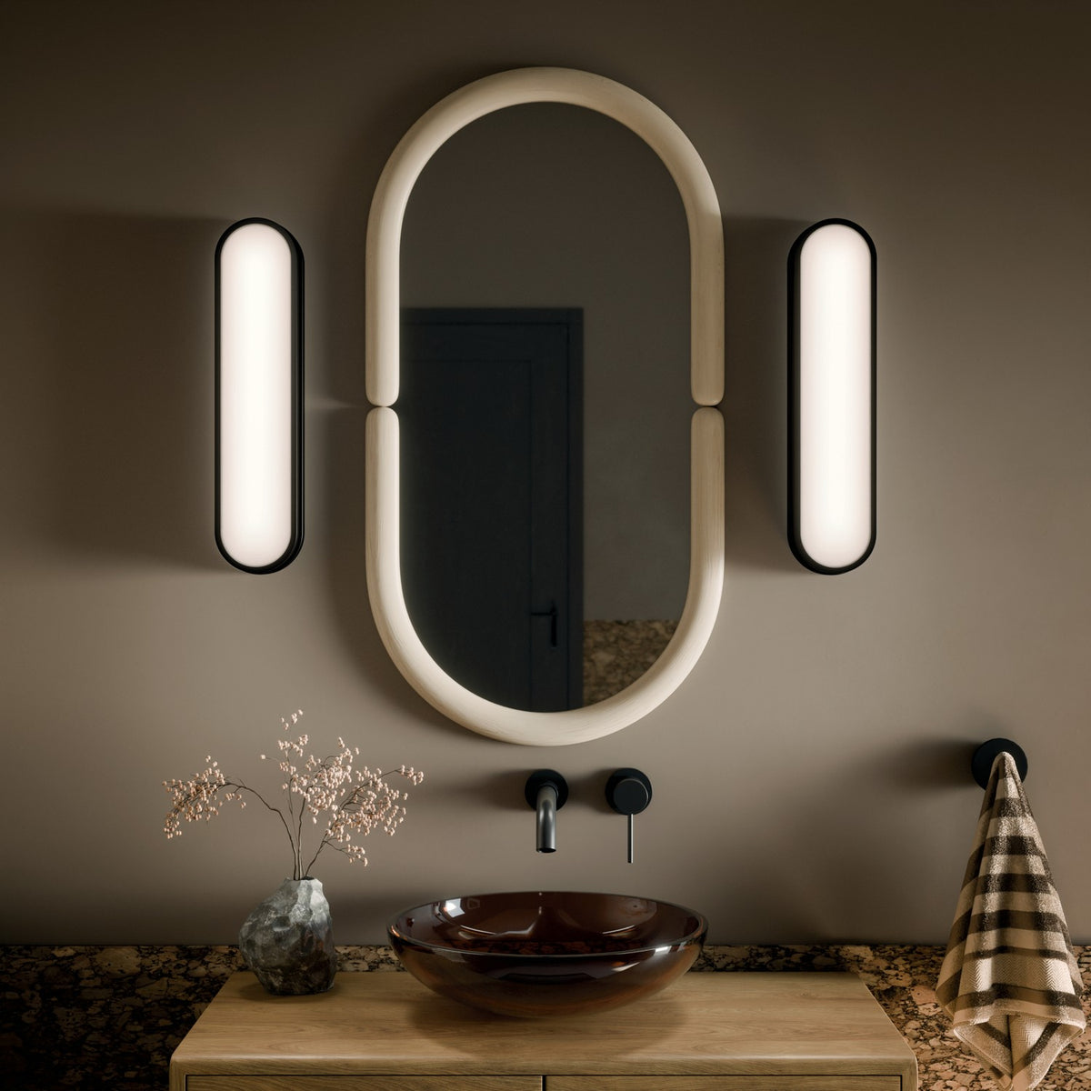 KICHLER 55246BKLED Daines Bath Bar