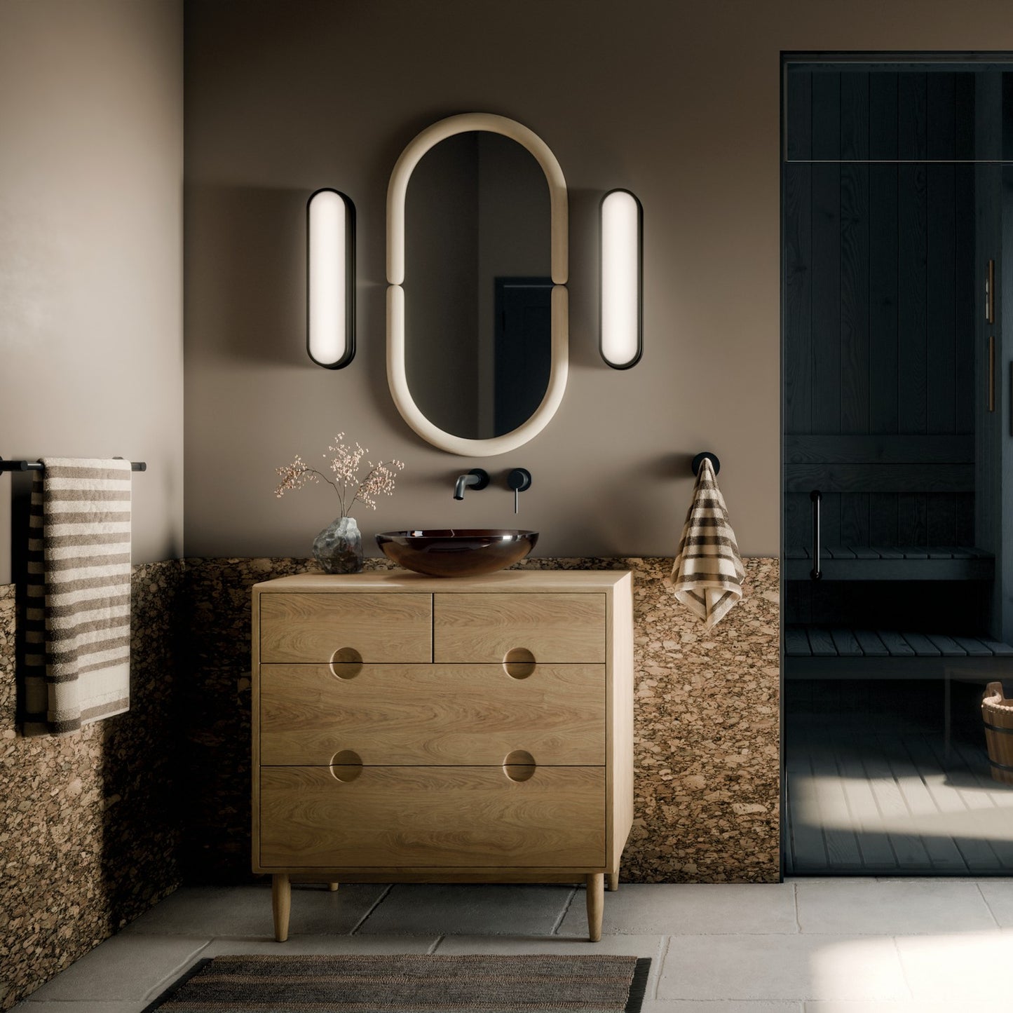 KICHLER 55246BKLED Daines Bath Bar
