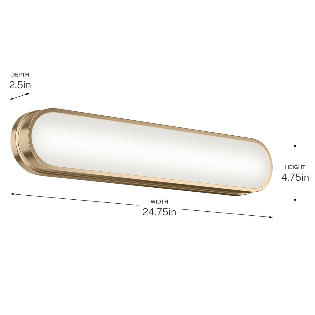 KICHLER 55247CPZLED Daines Bath Bar