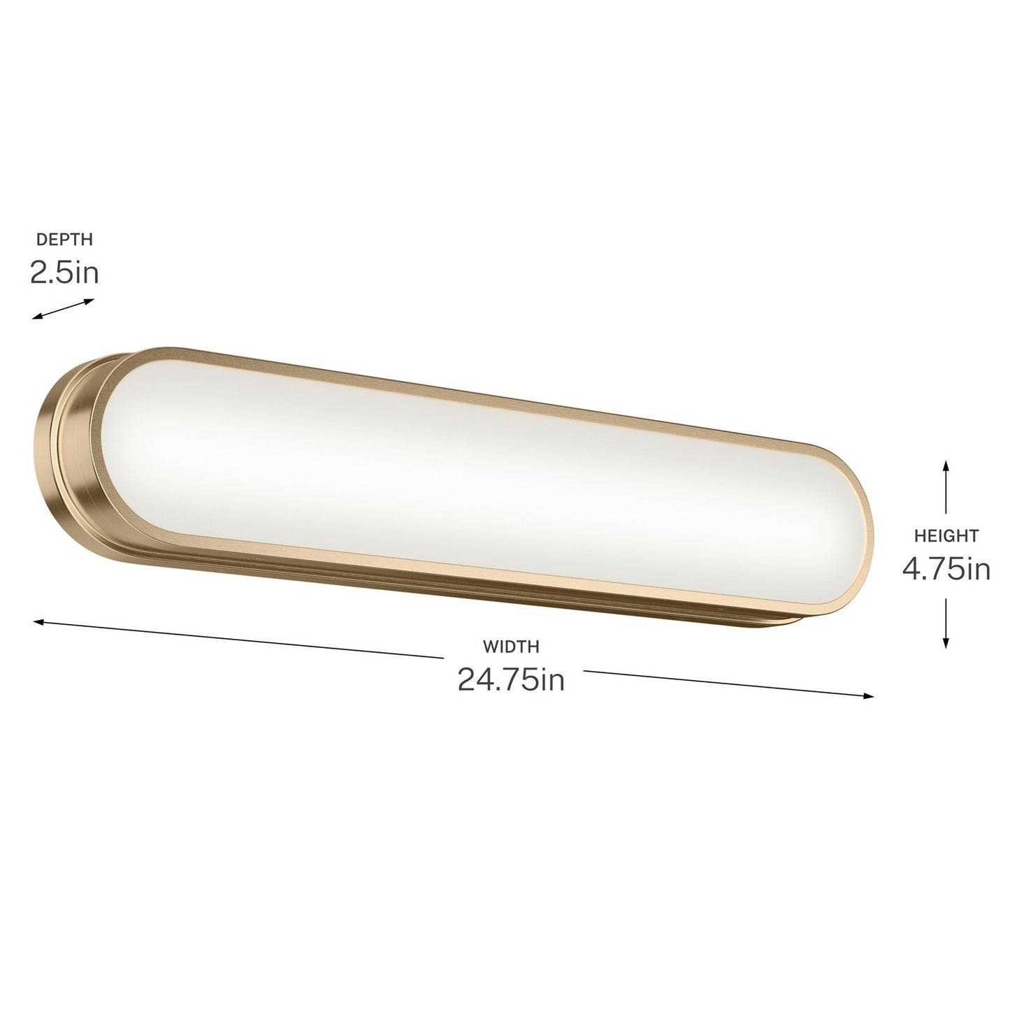 KICHLER 55247CPZLED Daines Bath Bar