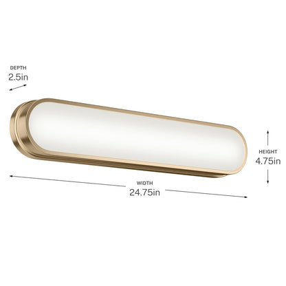 KICHLER 55247CPZLED Daines Bath Bar