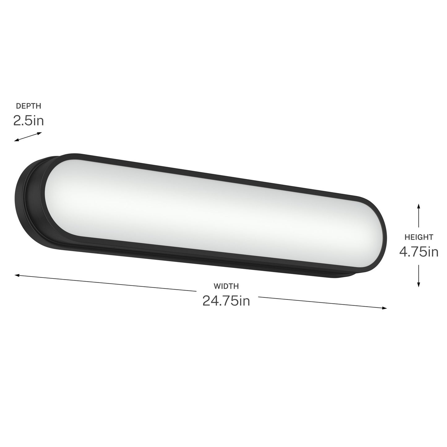 KICHLER 55247BKLED Daines Bath Bar