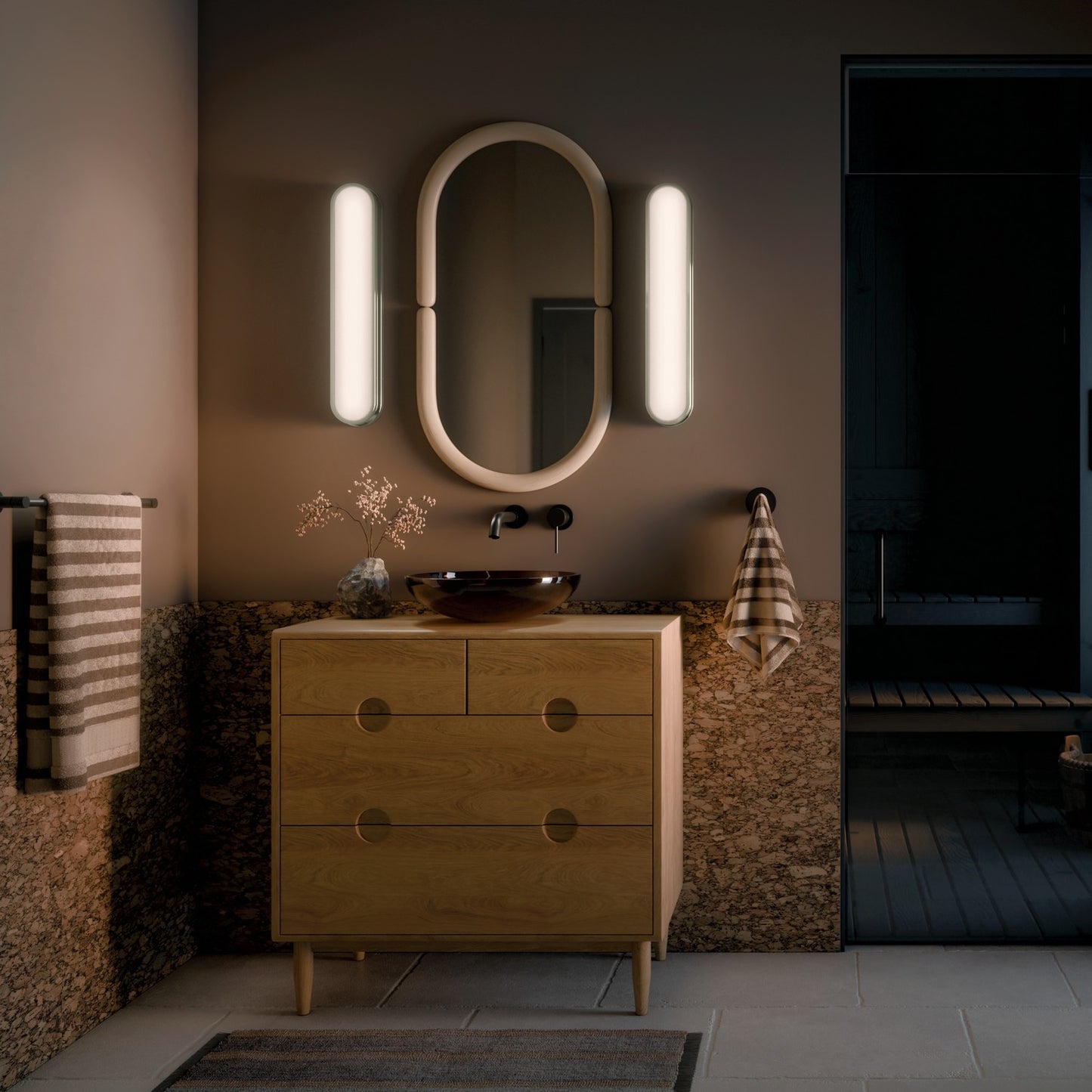 KICHLER 55247PNLED Daines Bath Bar