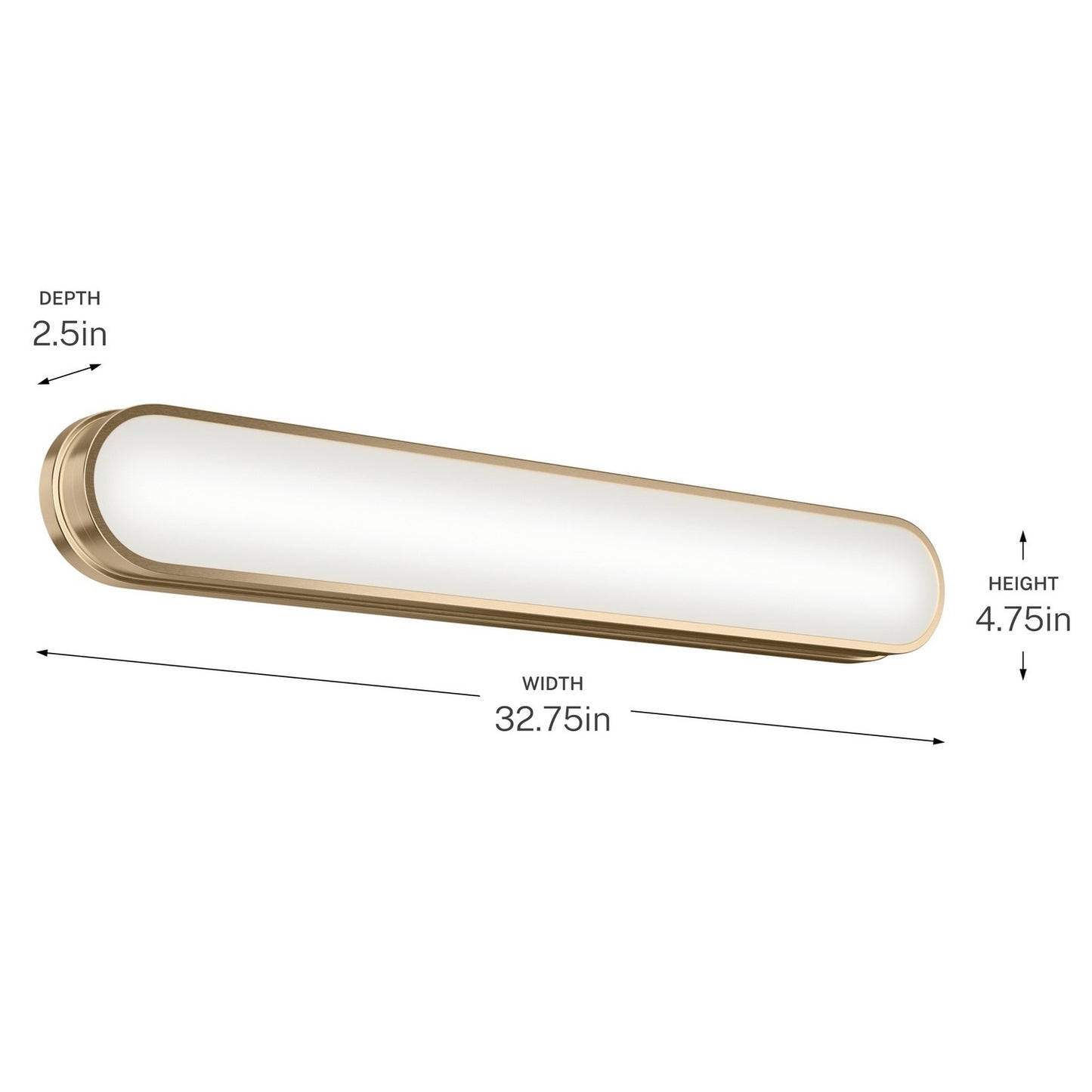 KICHLER 55248CPZLED Daines Bath Bar