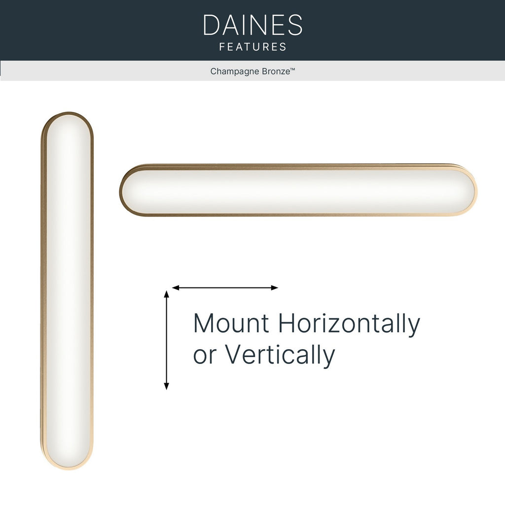 KICHLER 55248CPZLED Daines Bath Bar