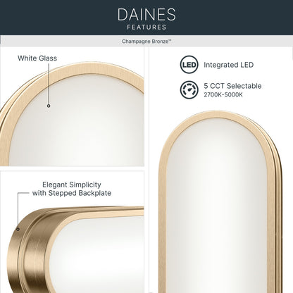 KICHLER 55248CPZLED Daines Bath Bar