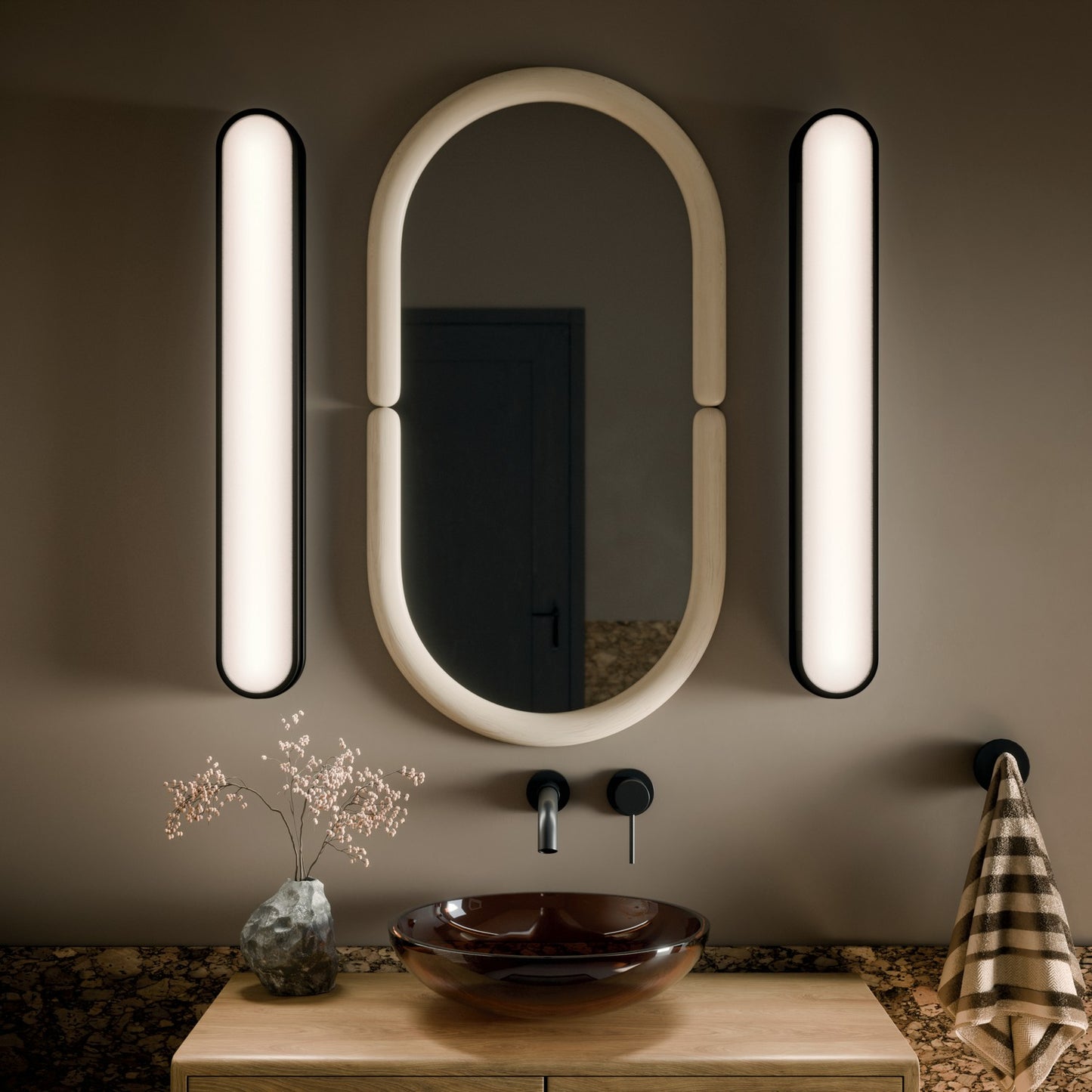 KICHLER 55248BKLED Daines Bath Bar