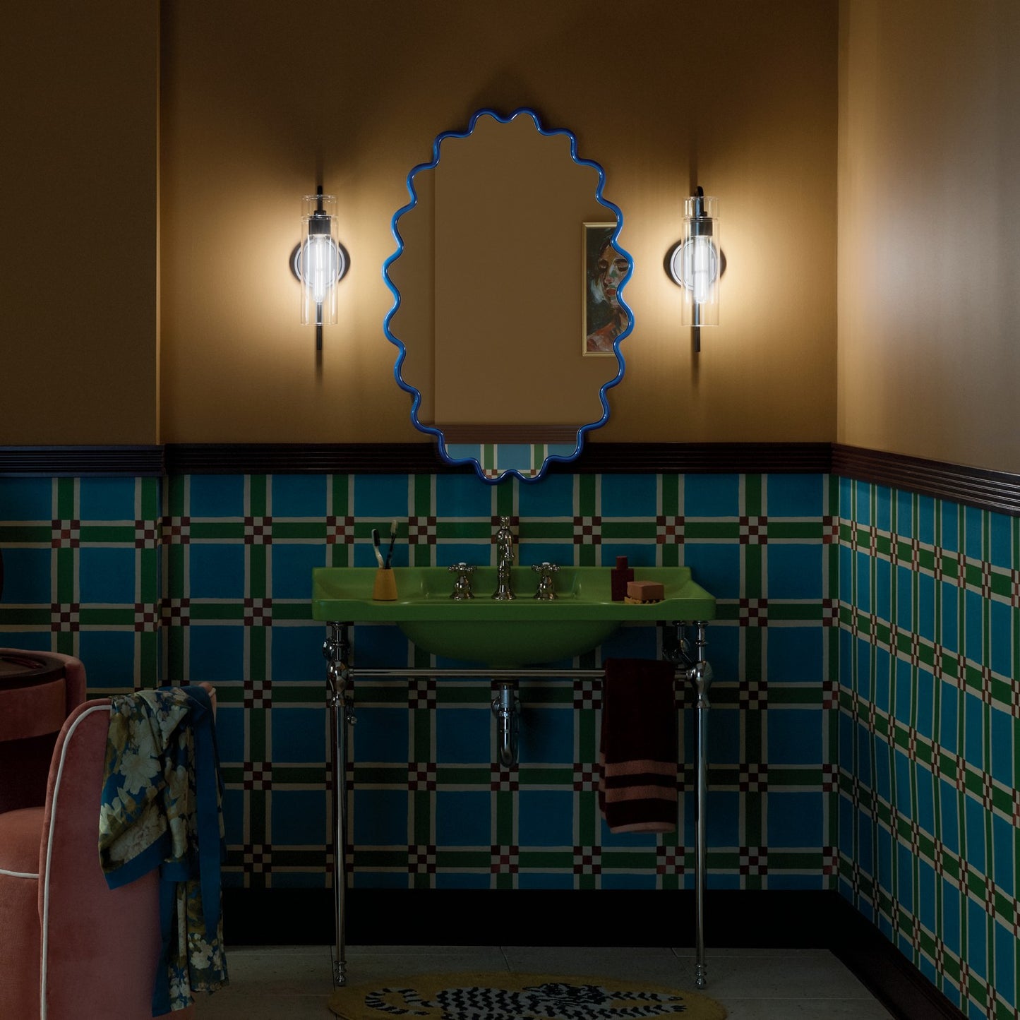KICHLER 55250BK Niccol One Light Wall Sconce